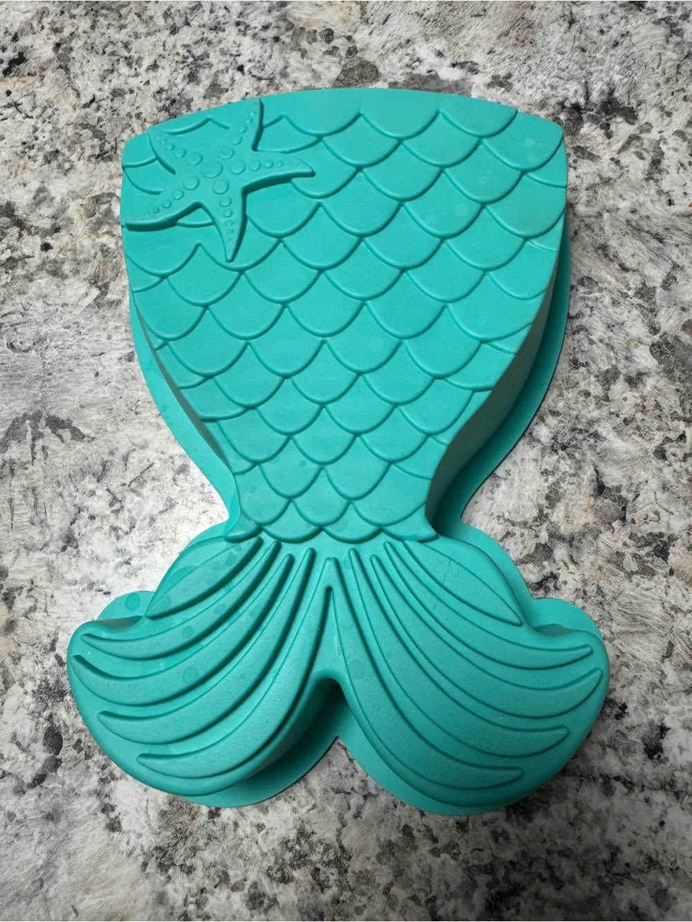 Mermaid Tail Silicone Mold in Teal